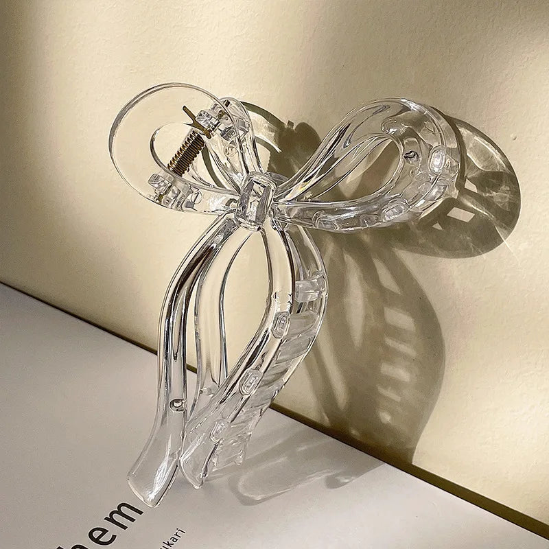 Classic Catch Hair Claw White & Clear